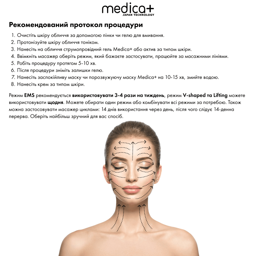 Микротоковый лифтинг MEDICA+ Skin Lifting 6.0 white (Japan)
